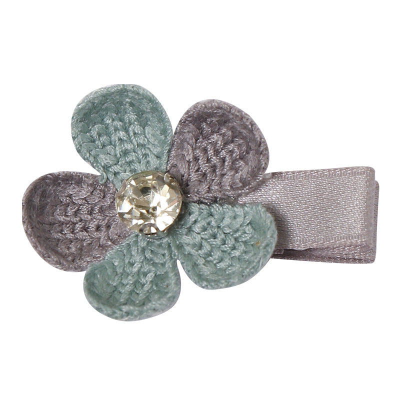 Venta al por mayor Kids Bow Knot Small Animal Flower Pinzas para el cabello